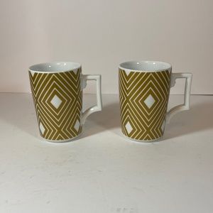Starbucks 2013 By Rosanna Gold and White Mugs